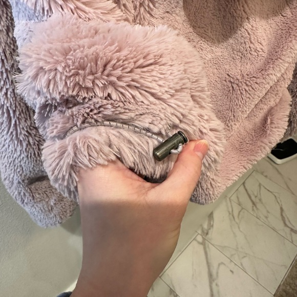 FP Movement - pink fluffy hoodie, half-zip - Picture 5 of 9